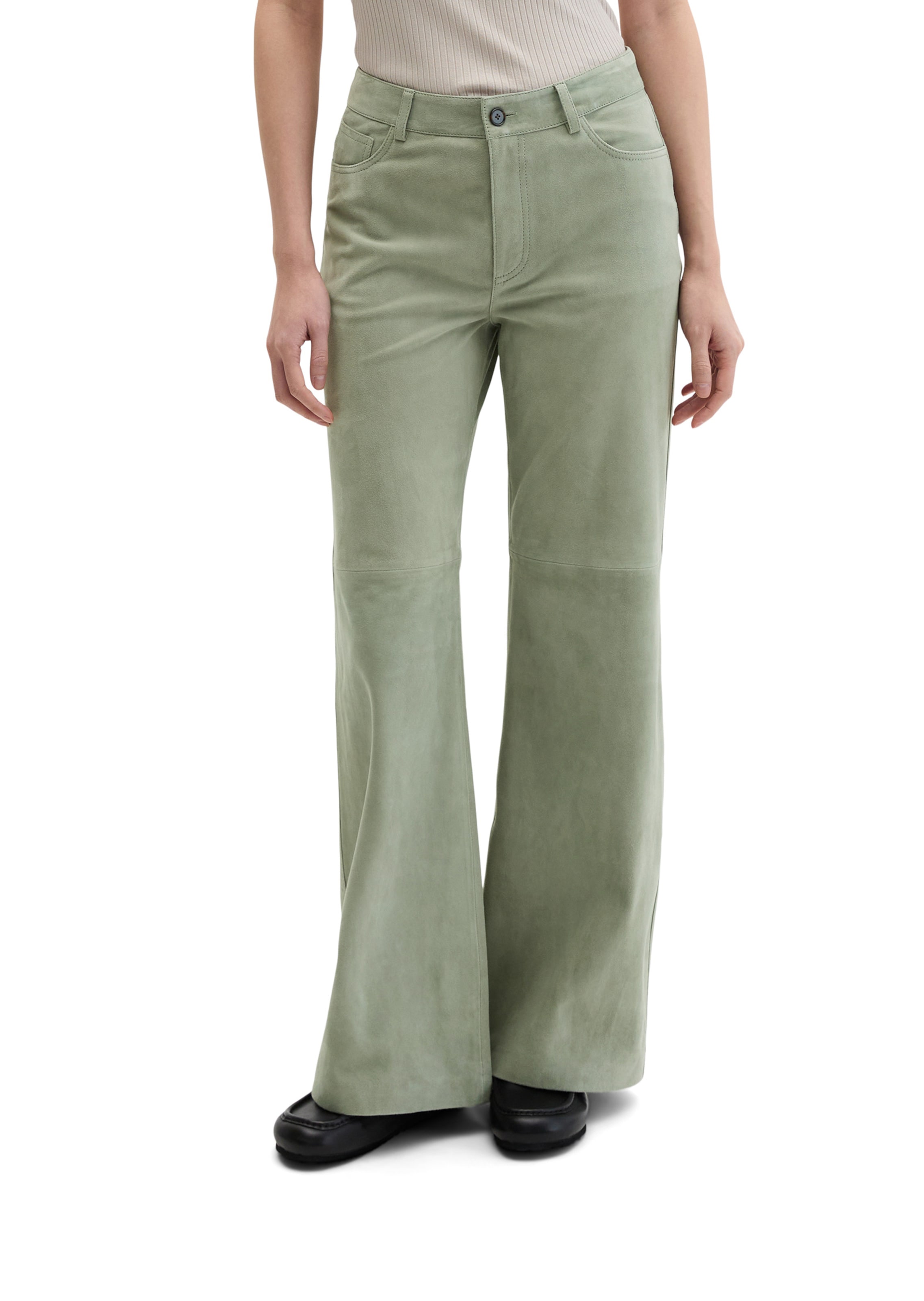 Marc O'Polo Flared Hose in Grün: Vorderseite