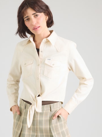 Chemisier WRANGLER en beige : devant