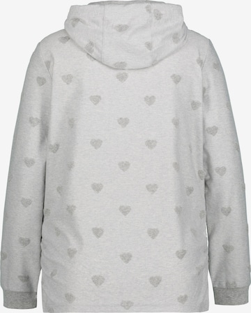 Sweat-shirt Ulla Popken en gris