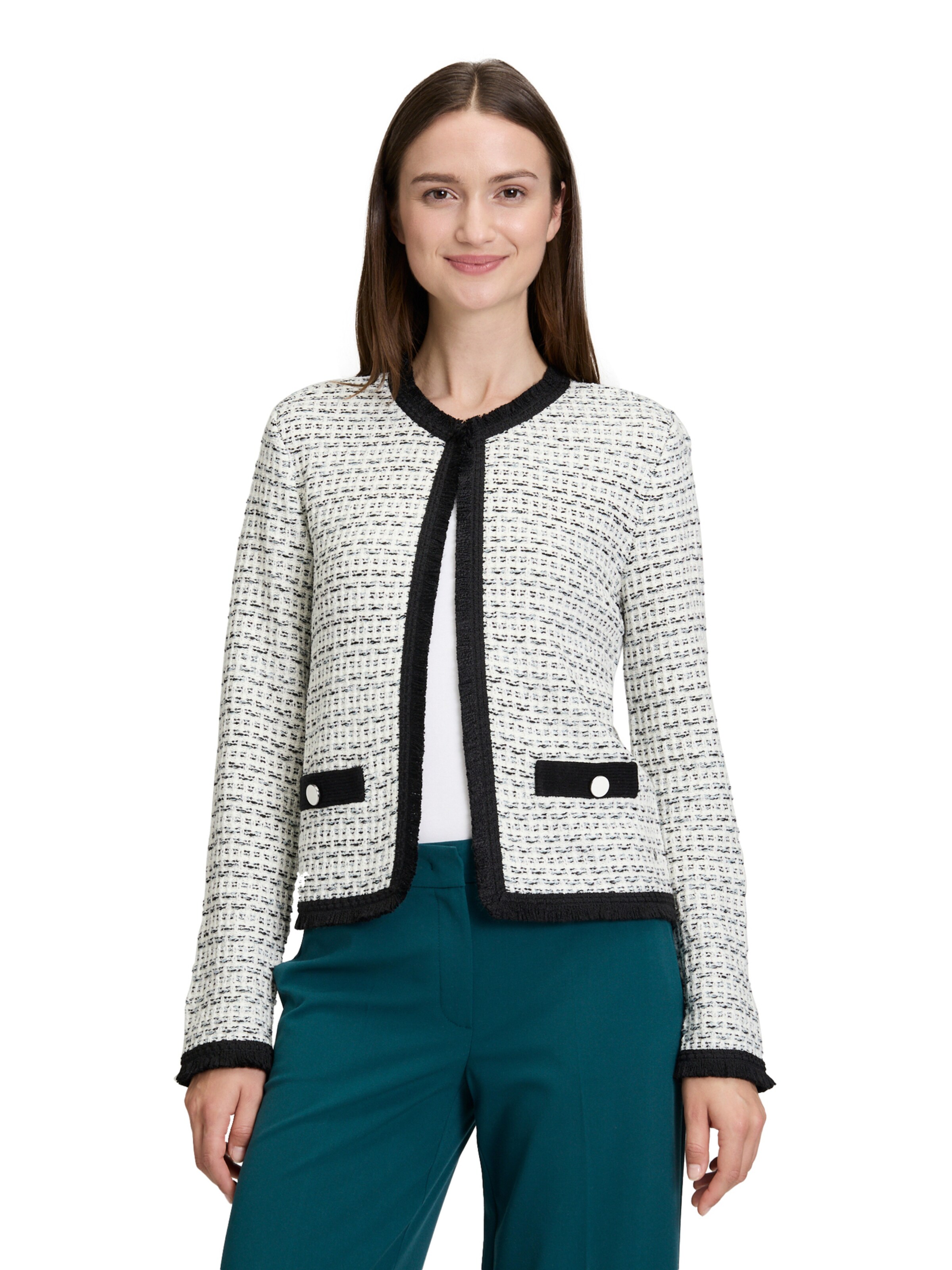 Cardigan Betty & Co en blanc : devant