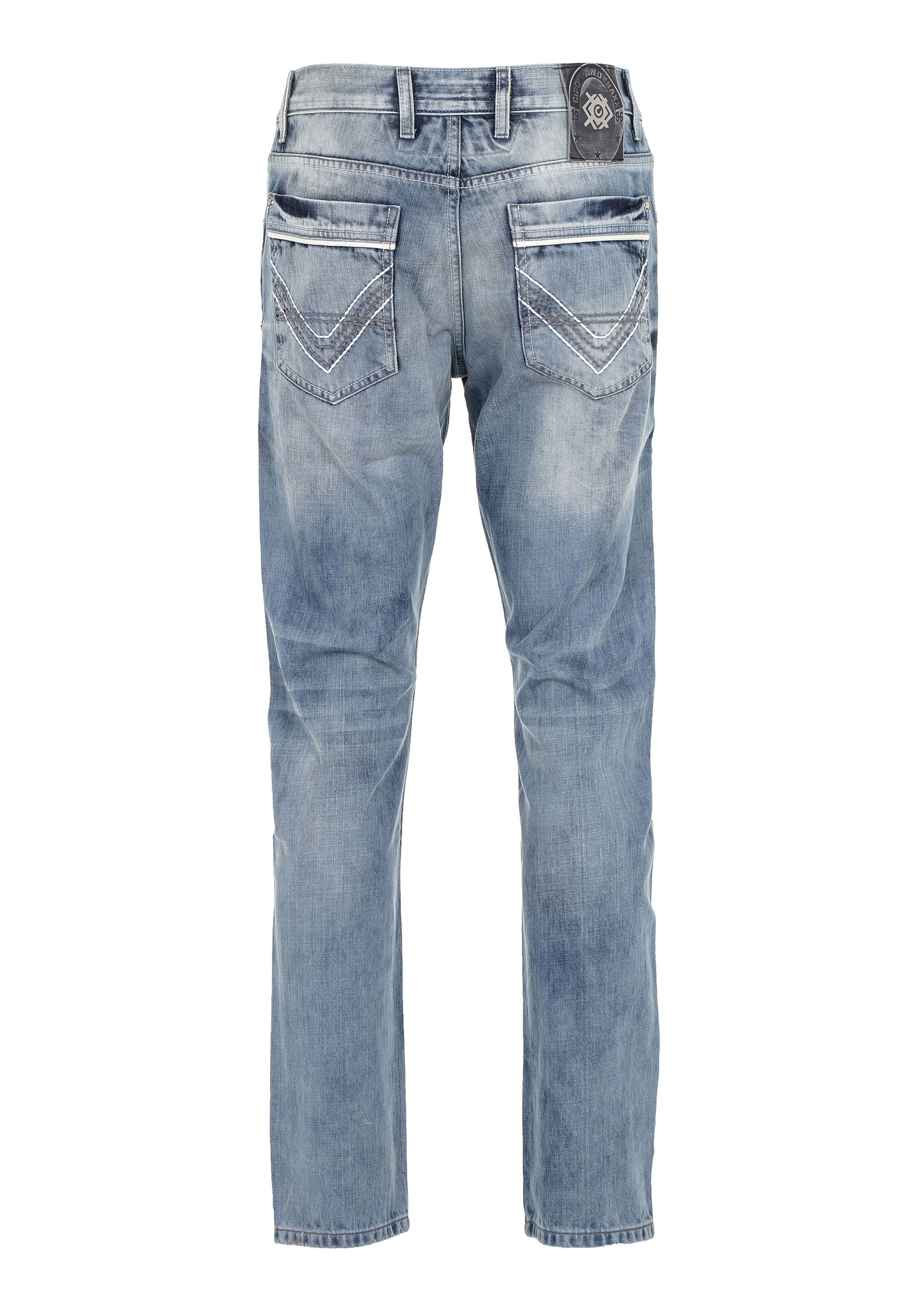 CIPO & BAXX Regular Jeans 'DENIM' in Blauw