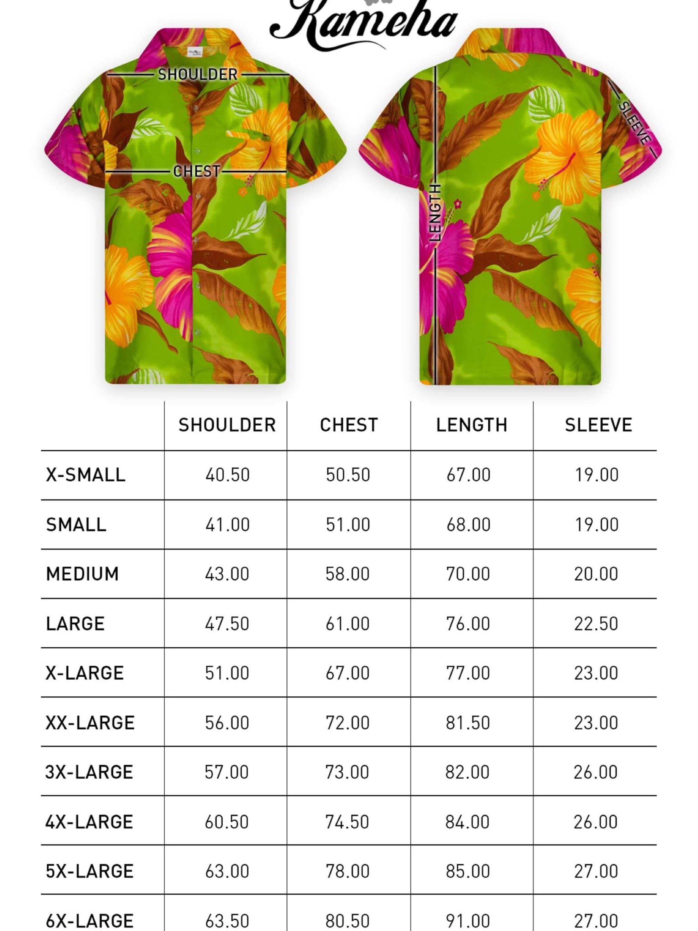 King Kameha Shirt 'Big Flower' in Groen