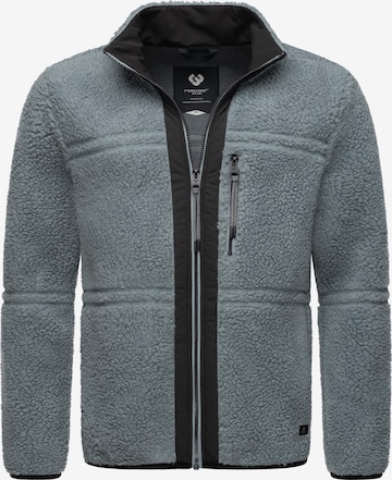 Ragwear Athletic Fleece Jacket 'Noory' in Grey: front