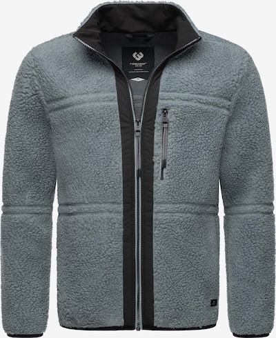 Ragwear Athletic Fleece Jacket 'Noory' in Basalt grey / Black, Item view