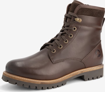 Travelin Lace-up boot in Brown: front