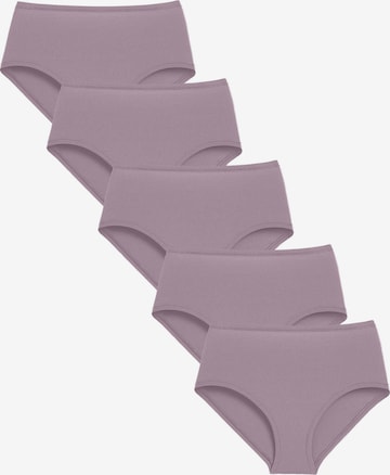 Maxte Slip 'BASIC MAX Taillenslip Hipster 5er Pack' in Lila: Vorderseite