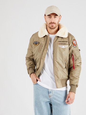 Geacă de iarnă 'Injector III Air Force' de la ALPHA INDUSTRIES pe bej: față
