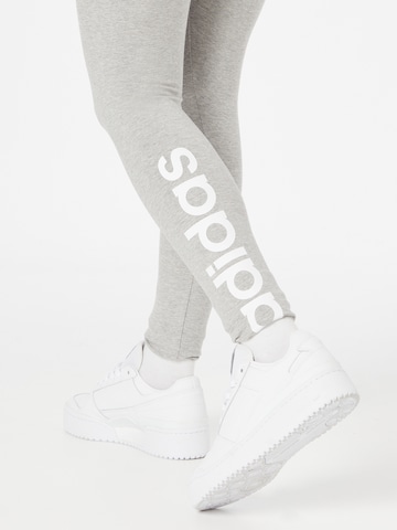 ADIDAS SPORTSWEAR Skinny Workout Pants 'Essentials' in Grey