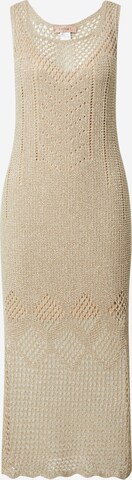 Twinset Knitted dress in Beige: front