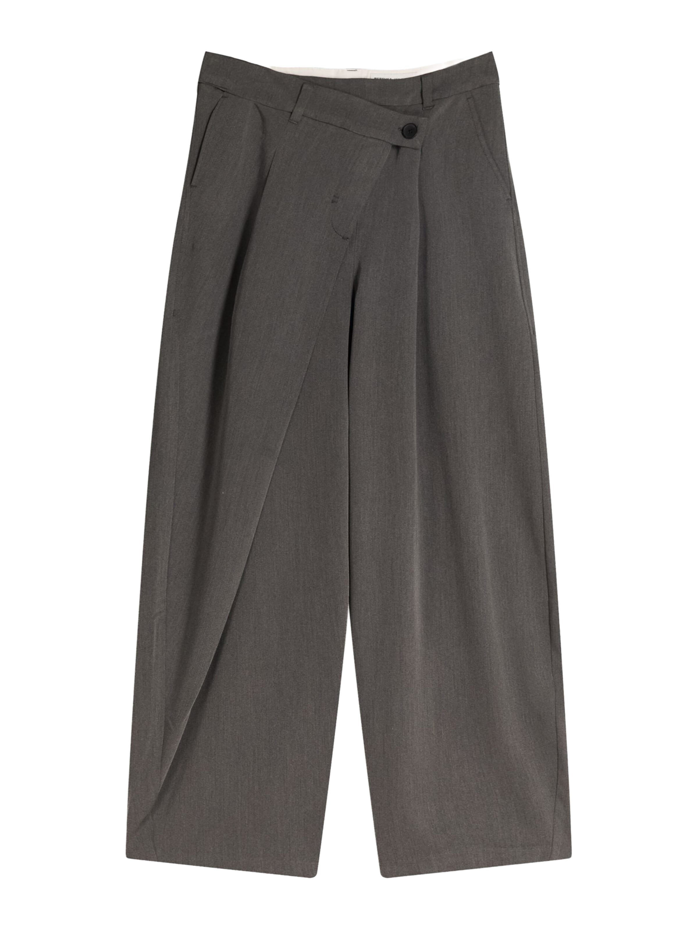 Bershka Loosefit Housut värissä harmaa: etupuoli