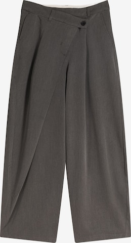 Bershka Loosefit Housut värissä harmaa: etupuoli