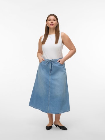 Vero Moda Curve Nederdel 'VMHilla' i blå