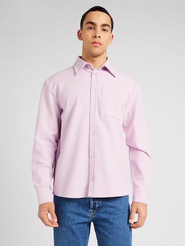 Won Hundred Regular fit Overhemd 'Knox' in Roze: voorkant