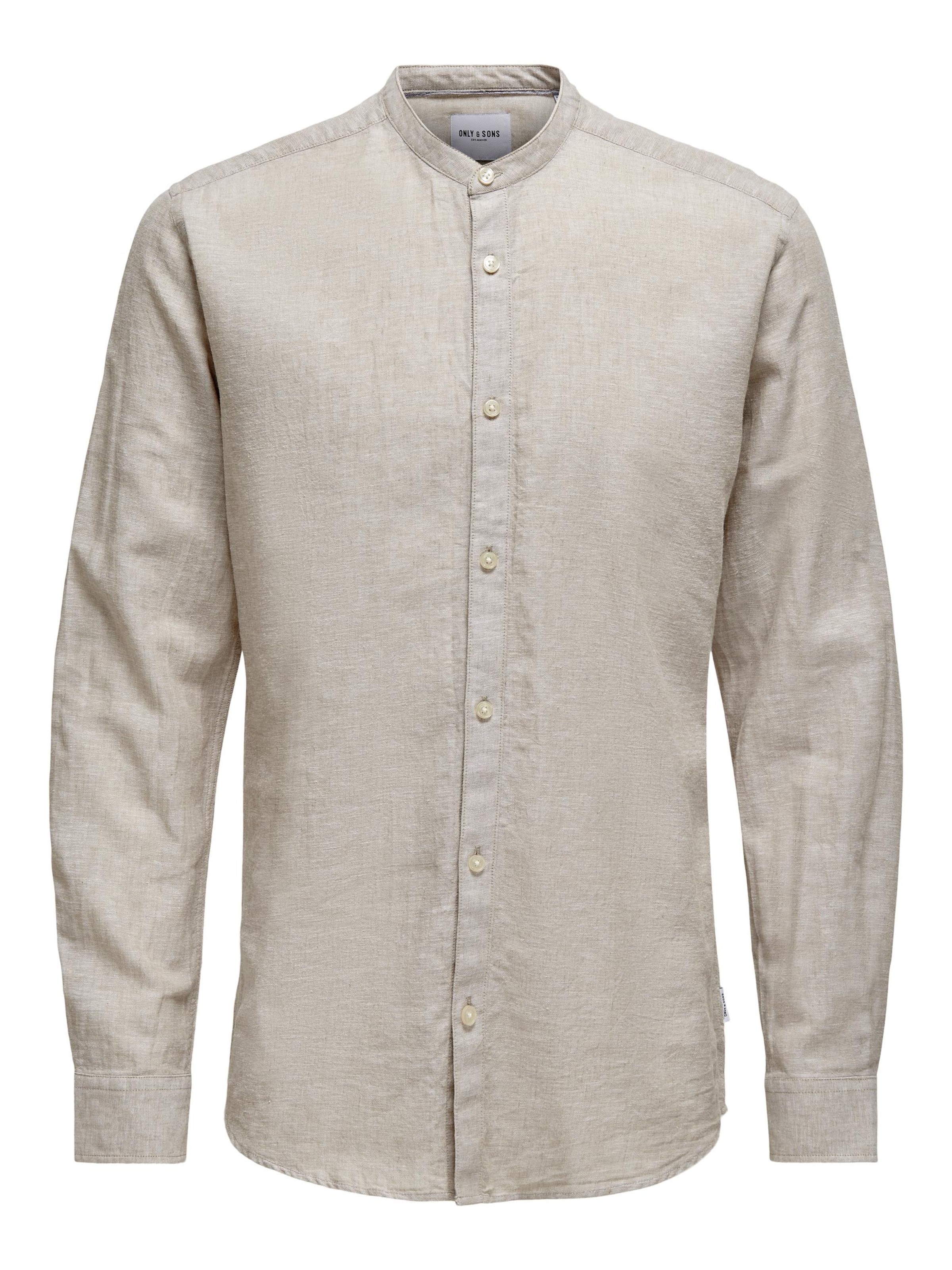 Only Sons Slim Fit Hemd Caiden in Creme ABOUT YOU