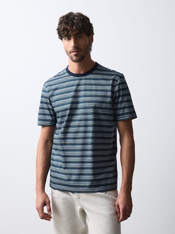 Next - Camisa 'N. Premium' em azul: frente