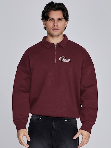 Sweat-shirt 'Essentials' SikSilk en rouge : devant