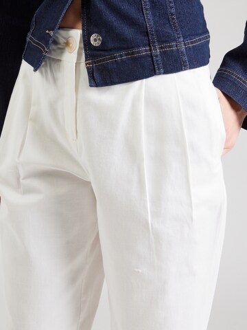 VERO MODA Tapered Élére vasalt nadrágok - fehér