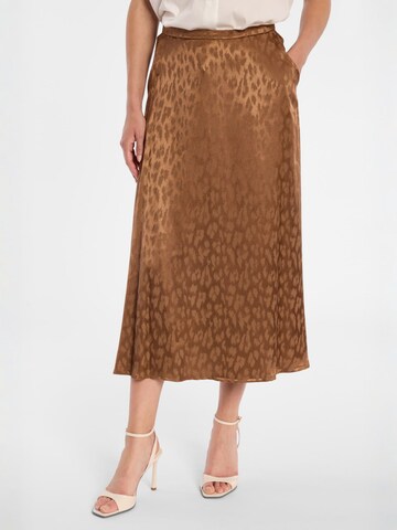 Ana Alcazar Skirt 'Dosia' in Brown: front