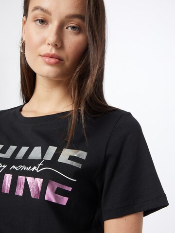 PIECES T-Shirt 'METALINA' in Schwarz