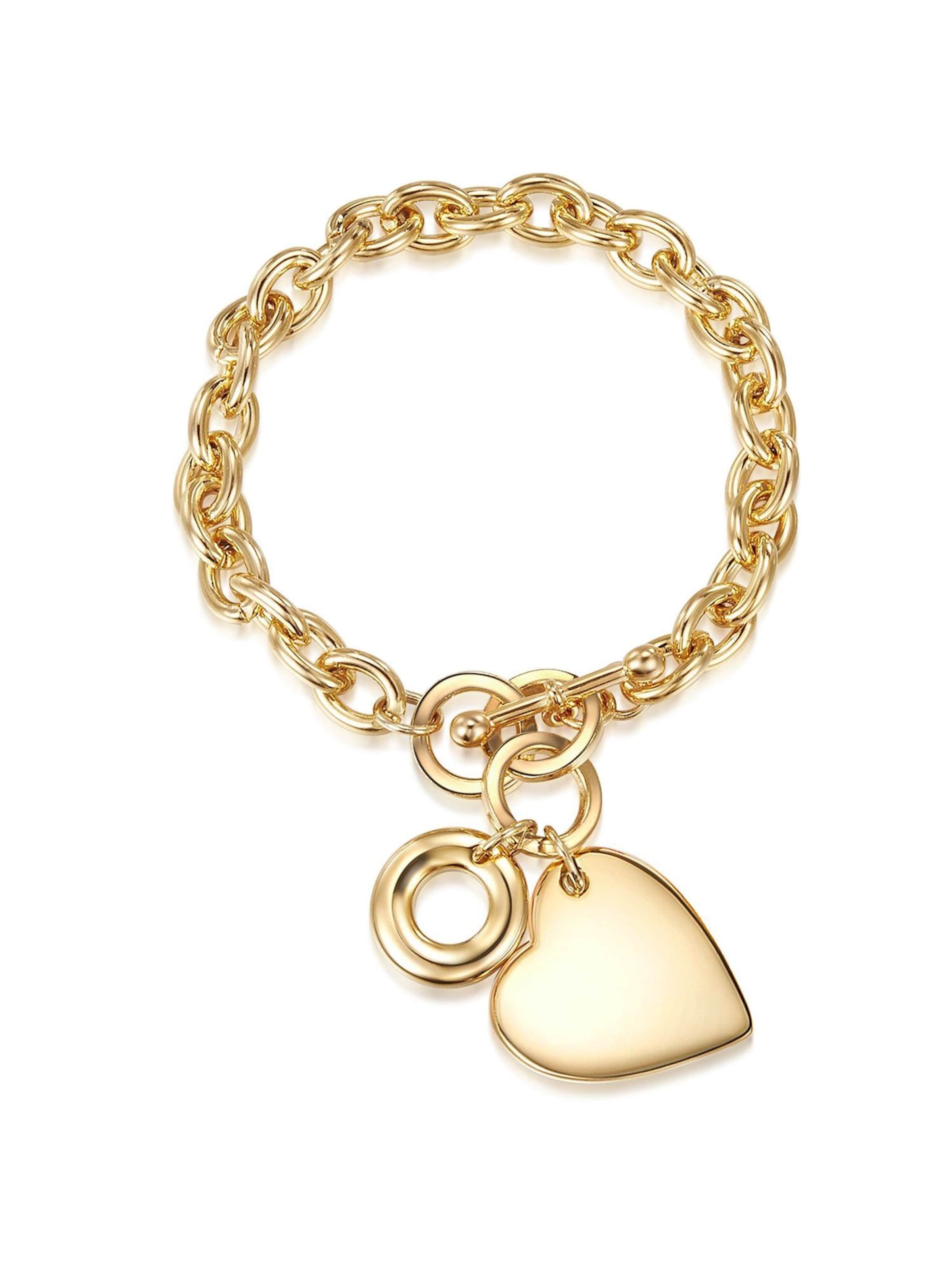 Bracelet Lulu & Jane en or : devant