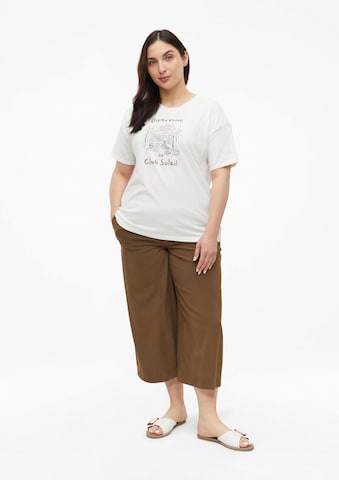 T-shirt s.Oliver CURVE en blanc