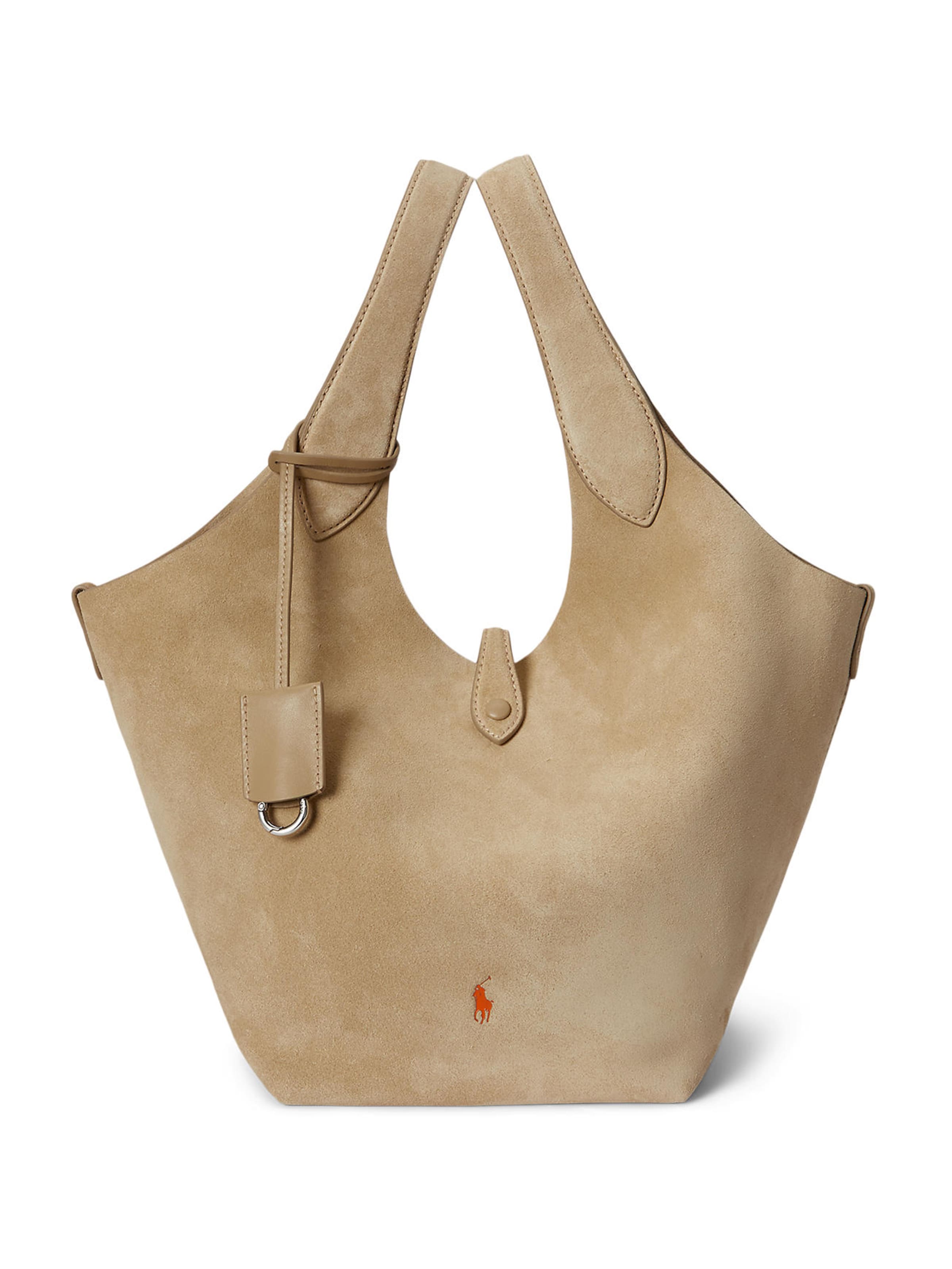 Polo Ralph Lauren Sac bandoulière 'Ply' en camel, Vue avec produit