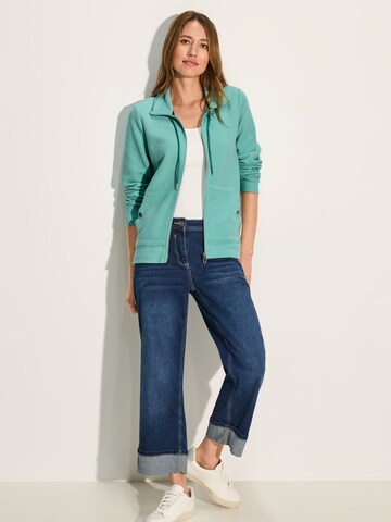 CECIL Sweatjacke in Grün