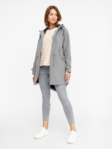 Derbe Jacke 'Island Friese' in Grau