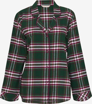 Camicia da notte ' Nutcracker ' di Cyberjammies in verde: frontale