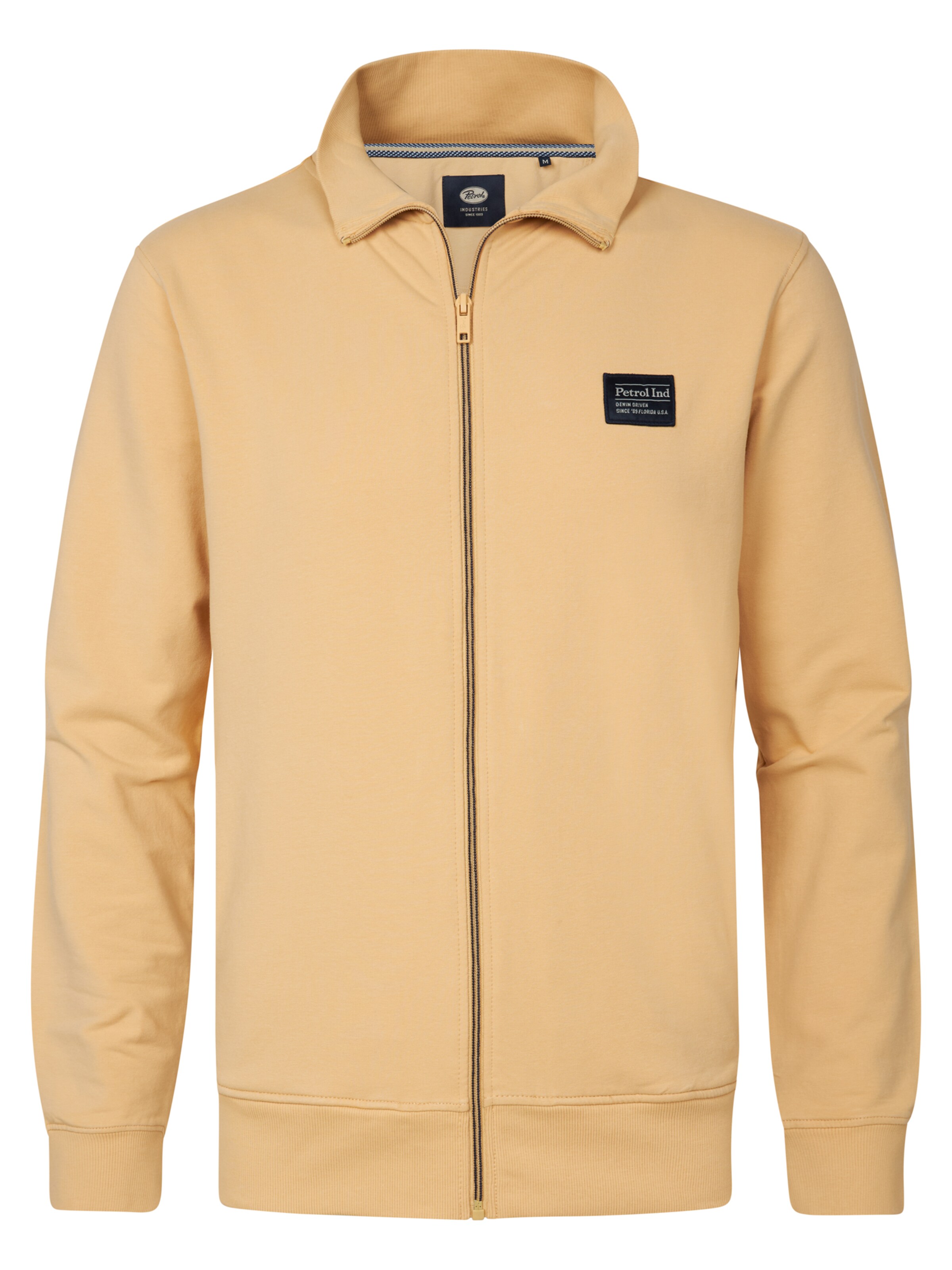 Petrol Industries Sweat jacket 'Seawayview' in Yellow: front