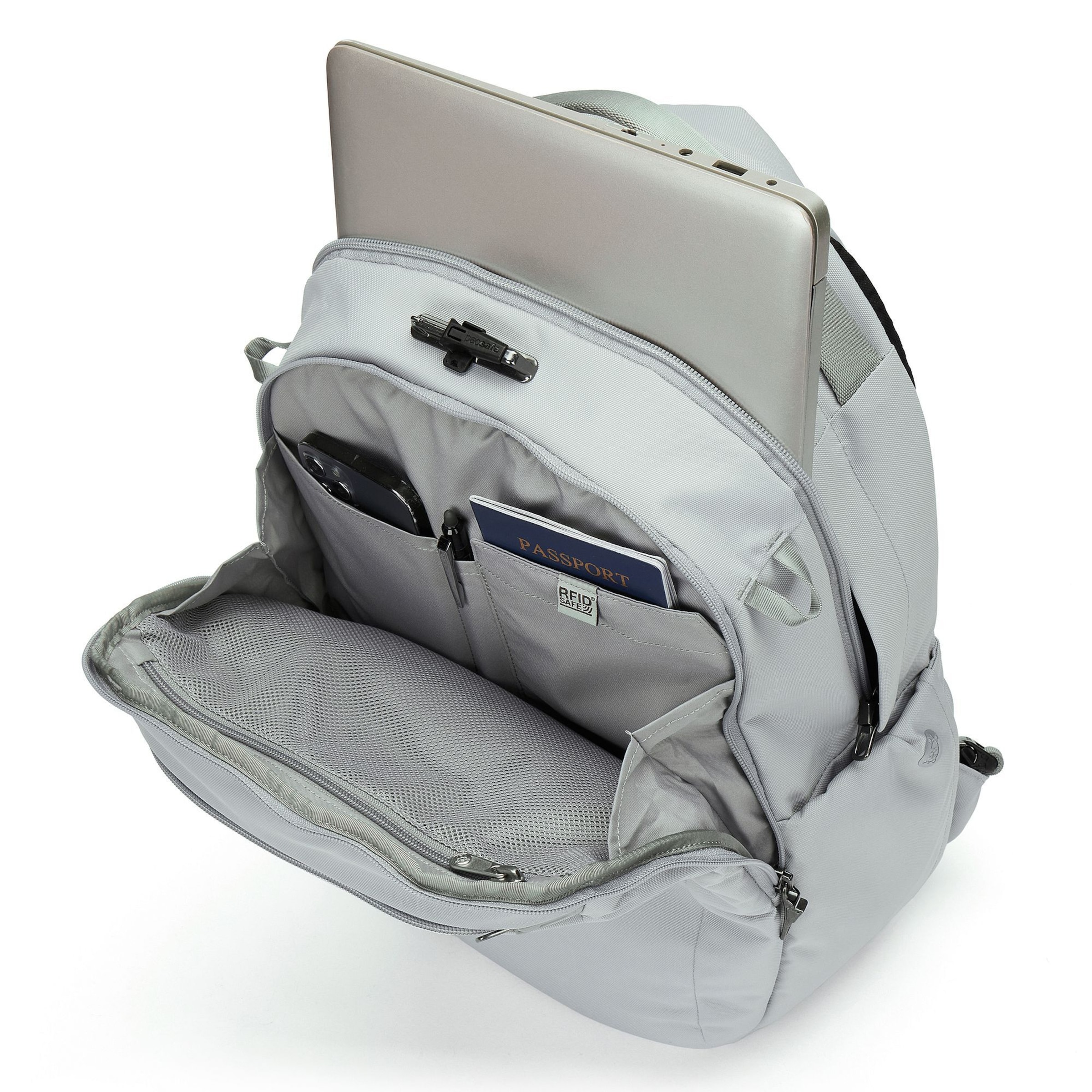 Pacsafe Rucksack 'Pacsafe' in Grau
