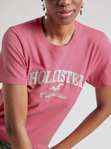 HOLLISTER Тениска в розово