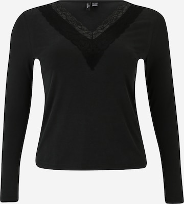 Vero Moda Curve Shirt 'PHINE' in Zwart: voorkant