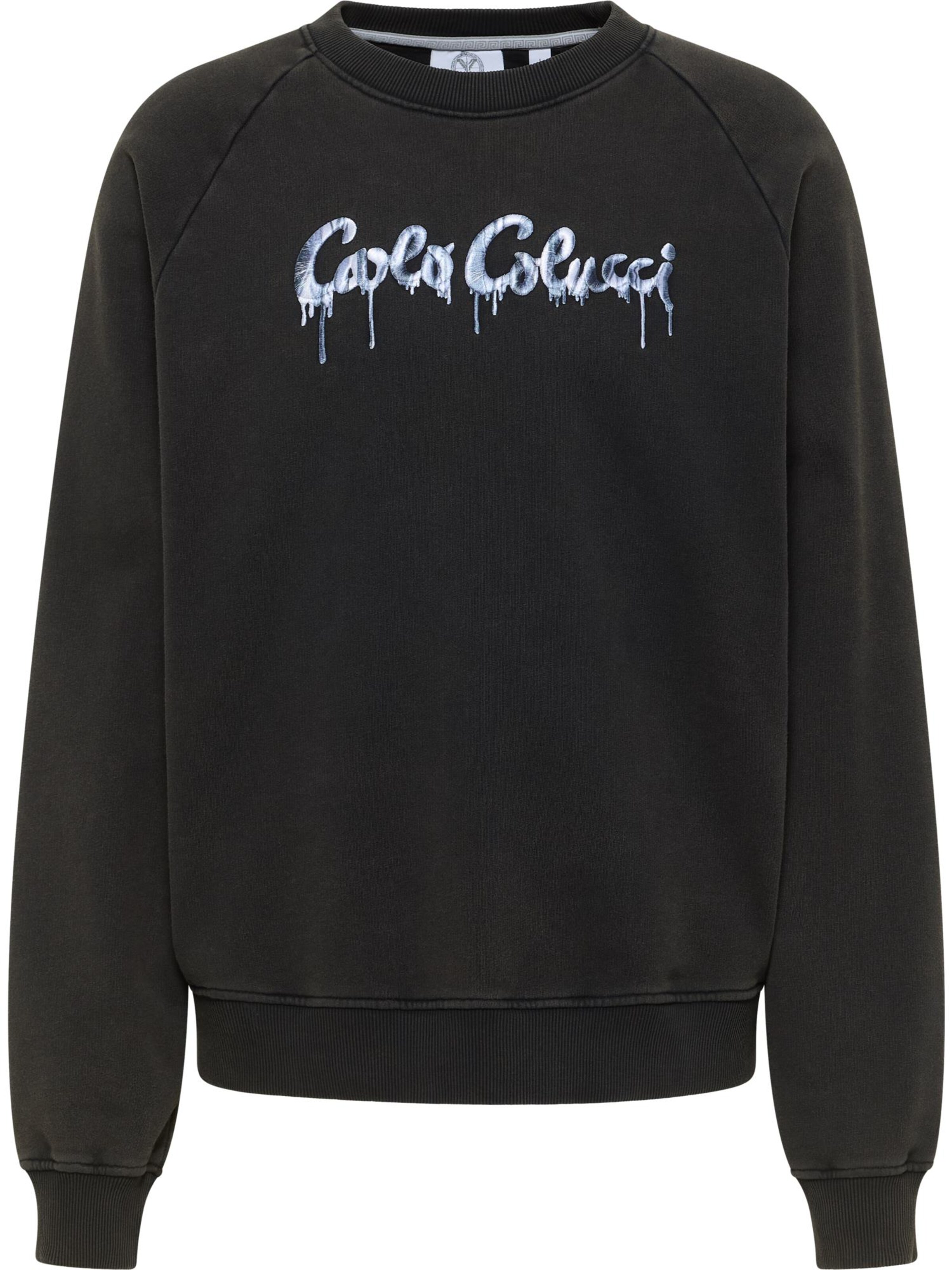 Carlo Colucci Sweatshirt ' Erspamer ' in blau / schwarz / weiß, Produktansicht