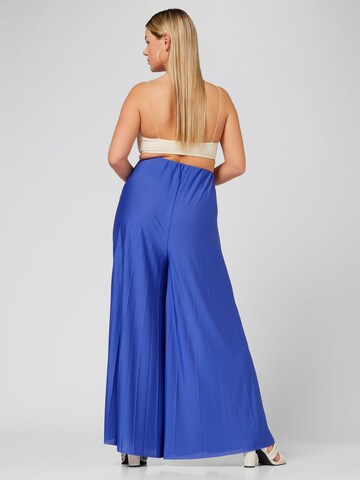 Wide Leg Pantalon 'Samantha' Guido Maria Kretschmer Curvy en bleu