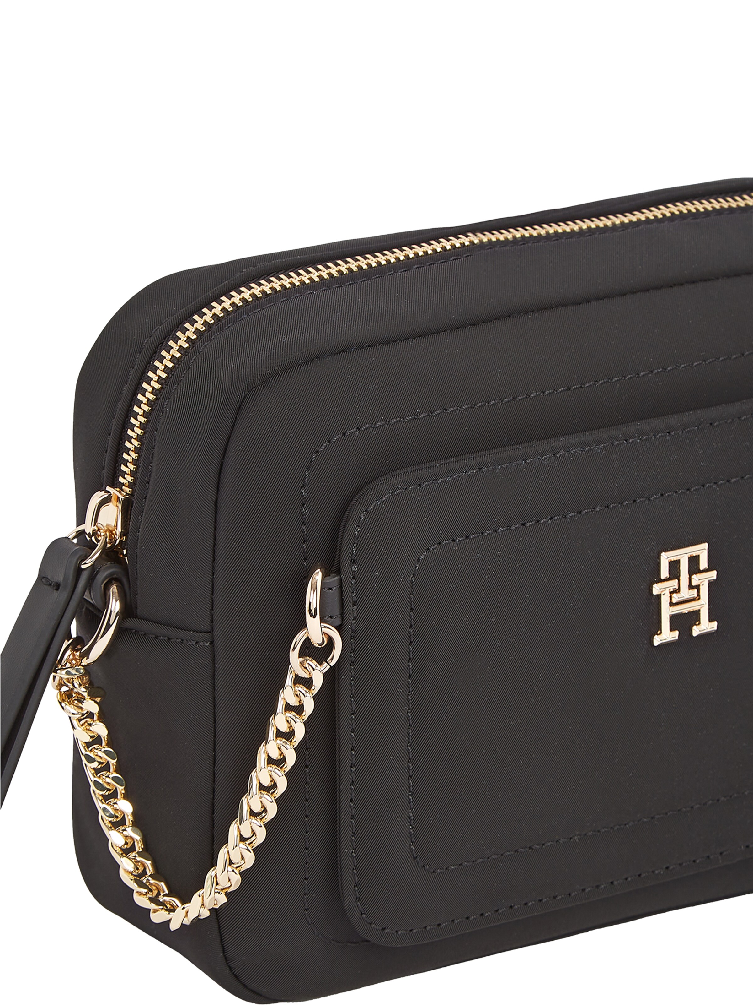 TOMMY HILFIGER Чанта за през рамо тип преметка 'SPRING' в черно