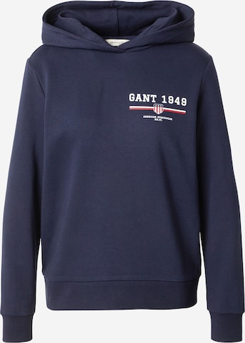 Sweat-shirt GANT en bleu : devant