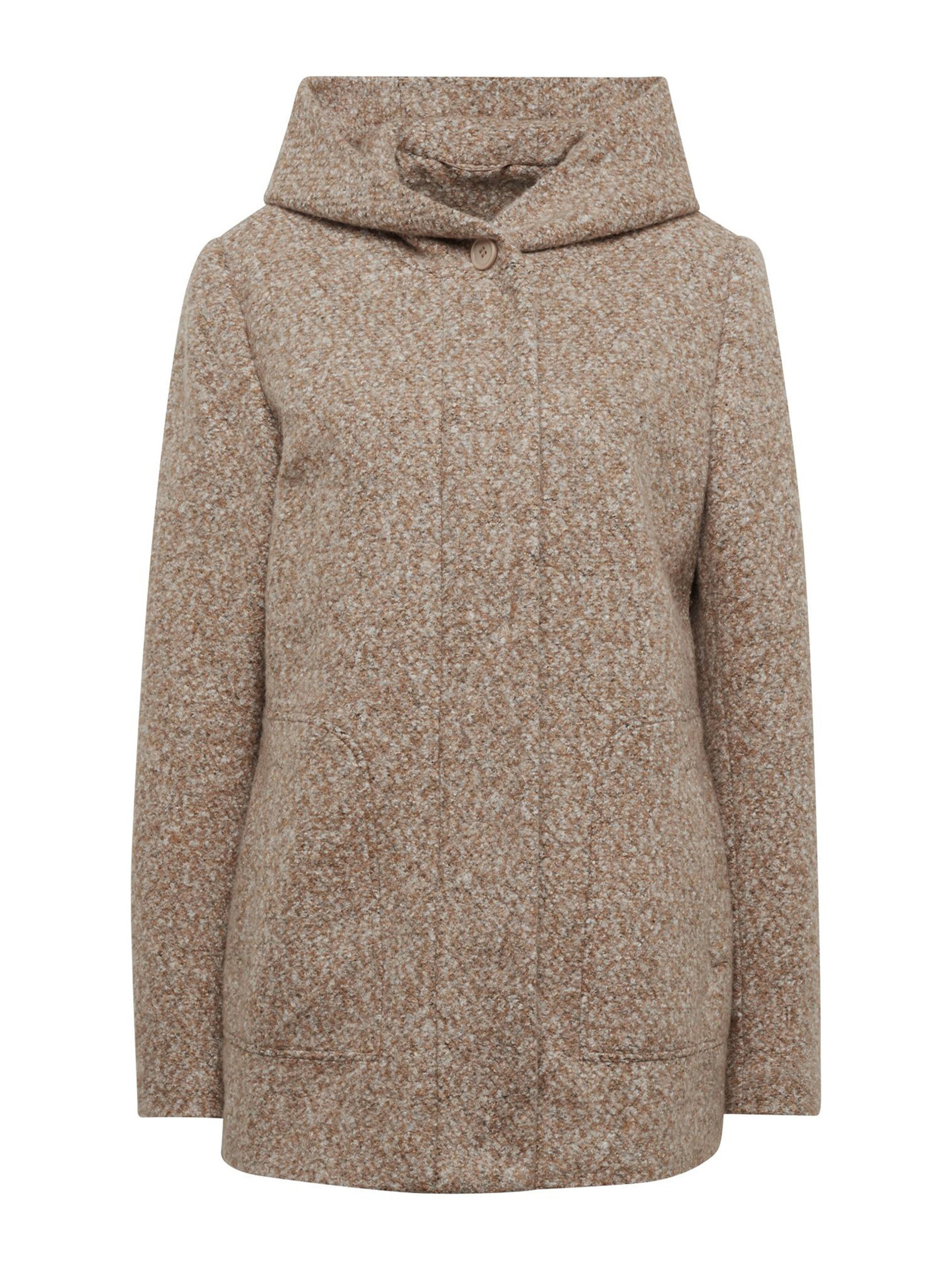 Goldner Jacke in Braun: Vorderseite