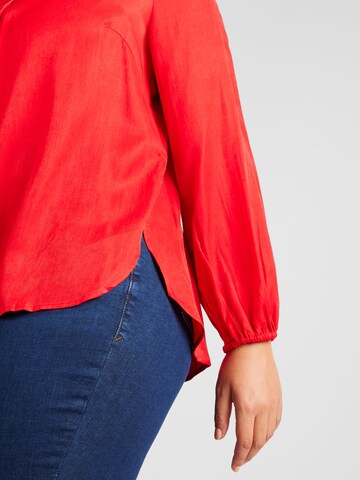 Camicia da donna 'KALANA' di ONLY Carmakoma in rosso