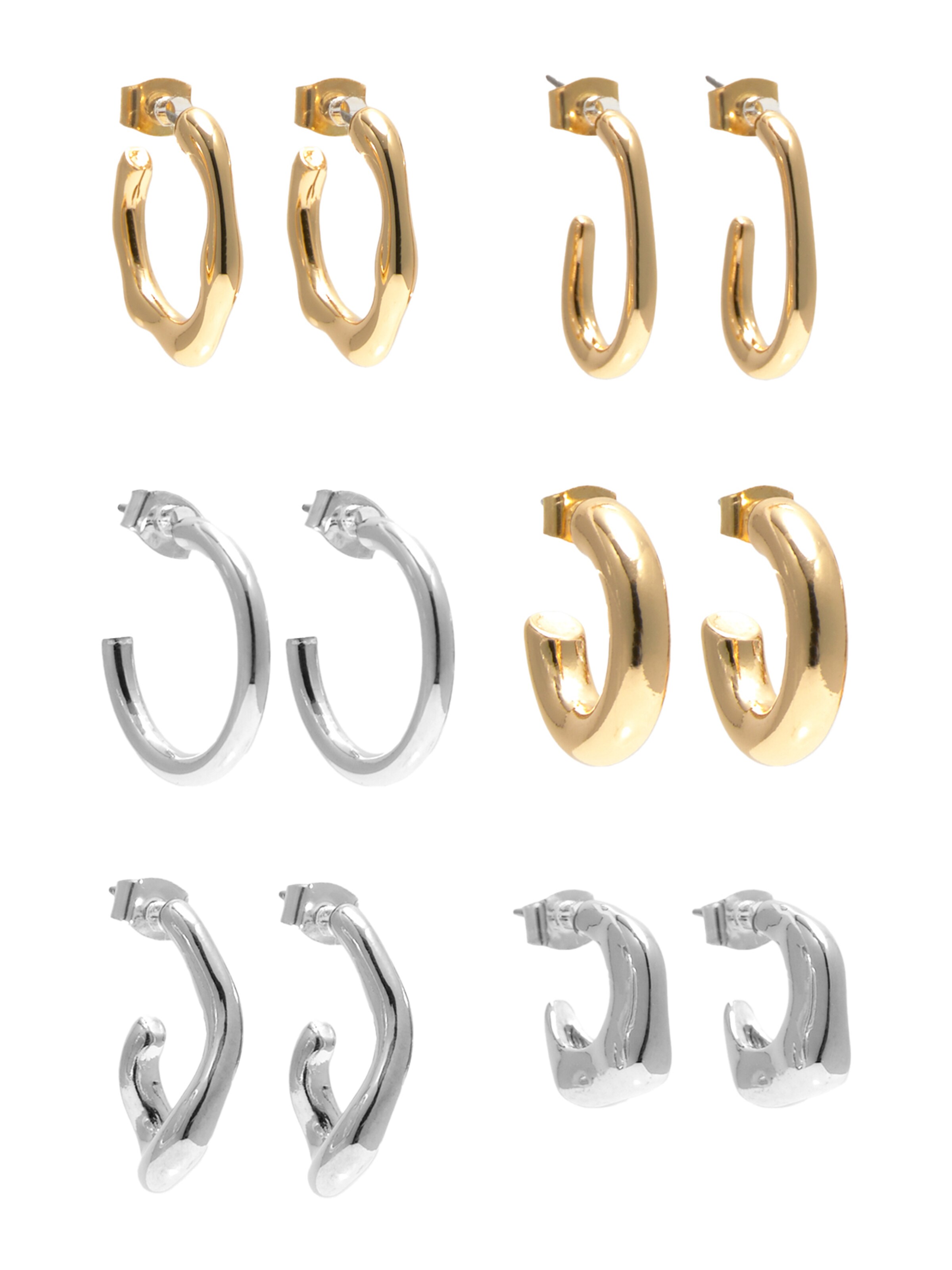 Pull&Bear Ohrringe in Gold: Vorderseite