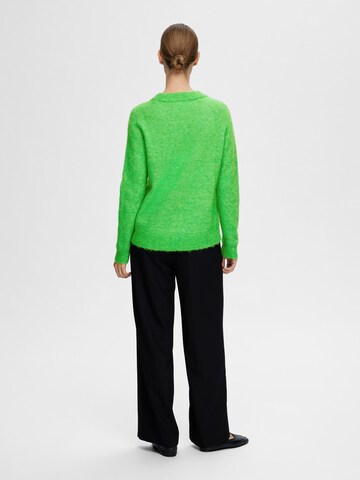 Pull-over 'Lulu' SELECTED FEMME en vert