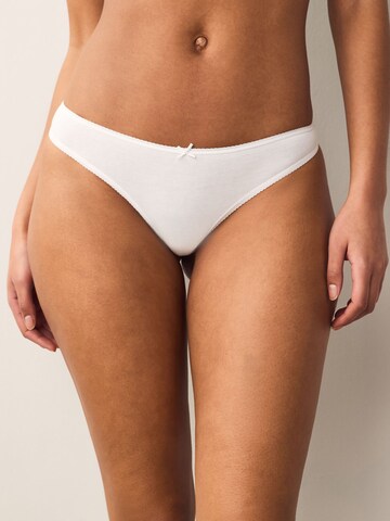 Next Thong in White: front