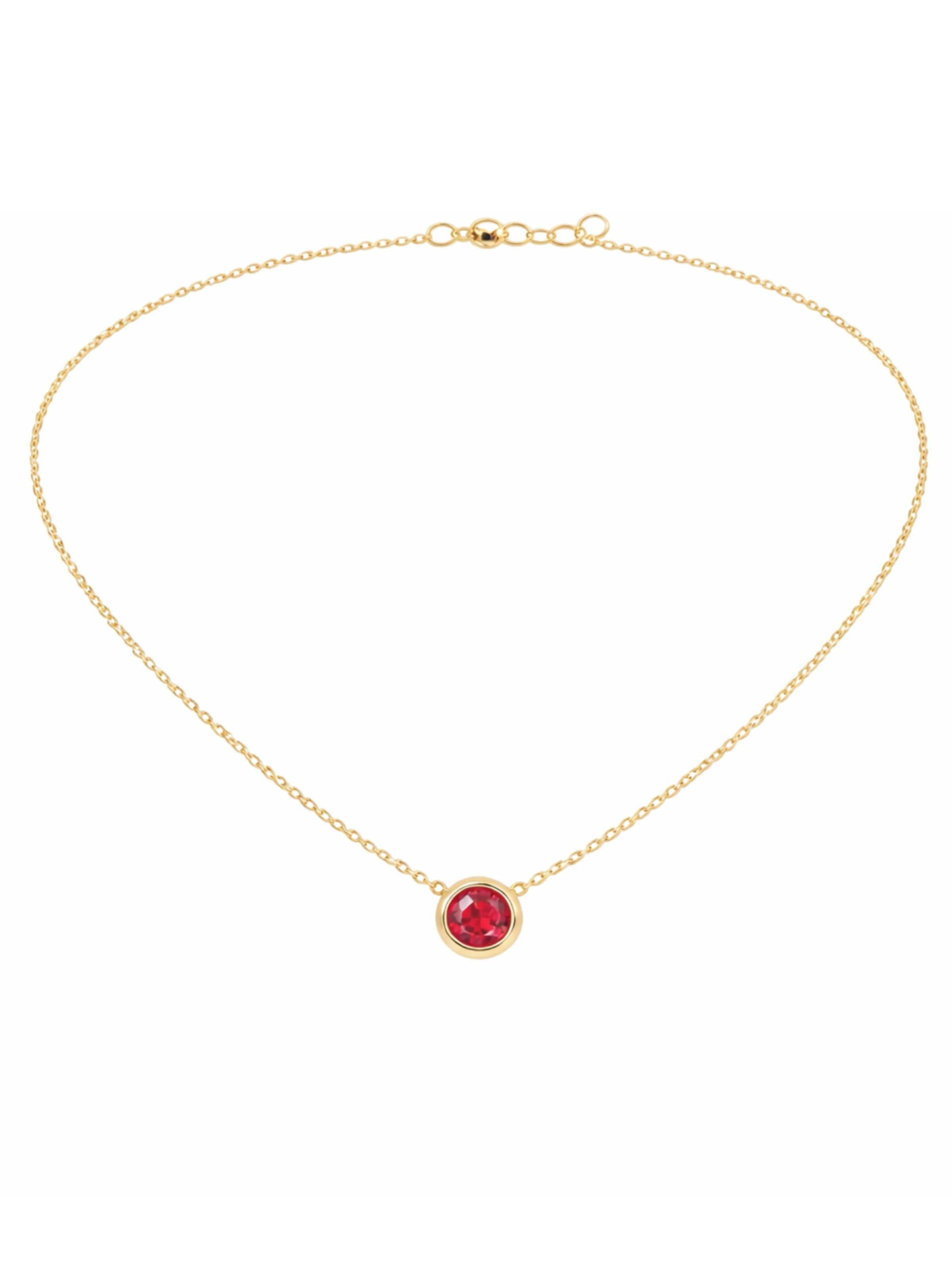 Pure Schmuck Kette‌‌‌‌ in Rot: Vorderseite