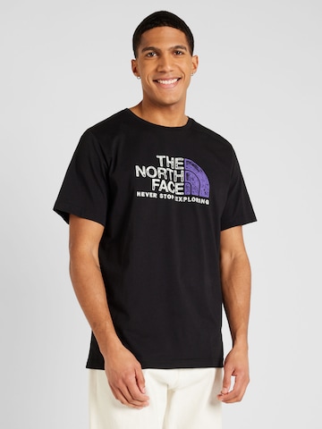 THE NORTH FACE Koszulka 'RUST 2' w kolorze czarny: przód