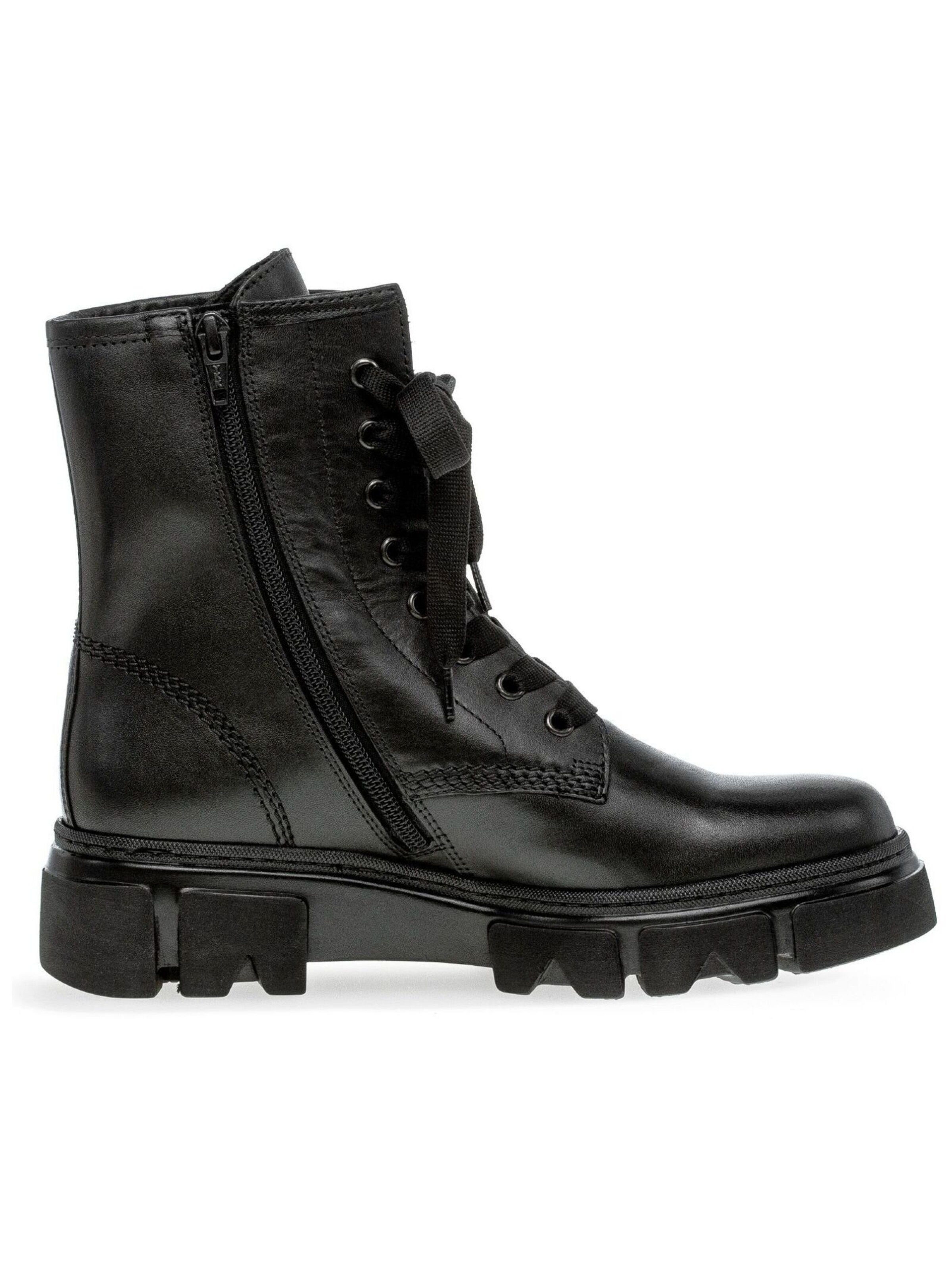 GABOR Lace-Up Ankle Boots in Black