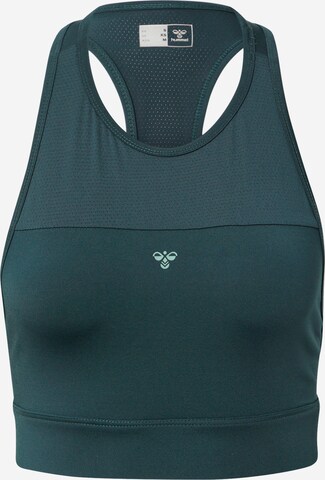 Hummel Bralette Sports Bra 'Norma' in Green: front