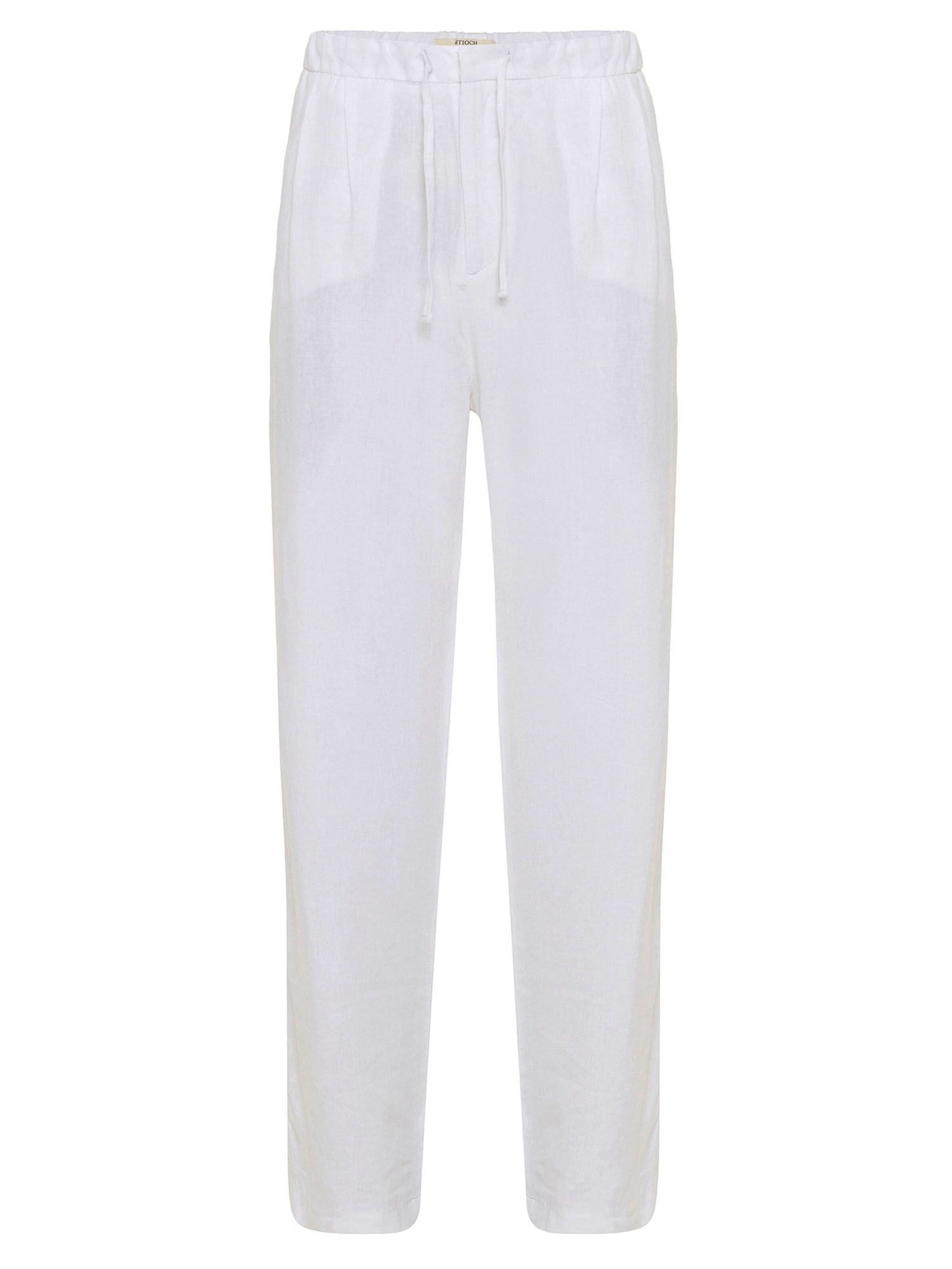 Antioch Обычный Брюки со складками в Белый: спереди