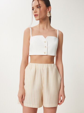 Happiness İstanbul regular Bukser i beige