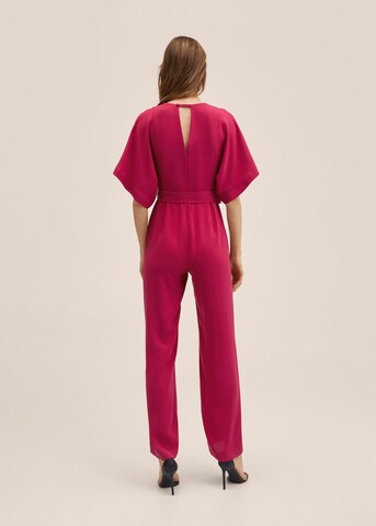 MANGO Jumpsuit 'Garden' in Pink