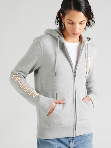 AÉROPOSTALE Sweatjacke in Grau